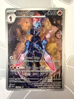 Pokemon TCG Ceruledge 197/191 Surging Sparks Illustration Rare - Image 1