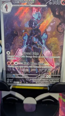 Pokemon TCG Surging Sparks Ceruledge Illustration Rare Mint Condition 197/191 - Image 3