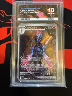 Ceruledge 197/191 Illustration Rare Pokemon TCG Surging Sparks Ace 10 - Image 1