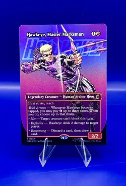Hawkeye, Master Marksman - 367 - MTG: Marvel Super Heroes - Borderless - FOIL - Image 1