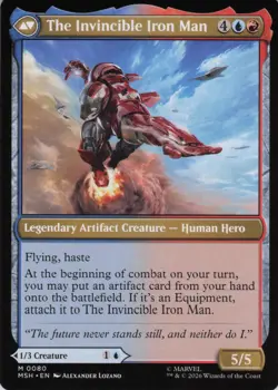 Tony Stark 80 Mythic Marvel Super Heroes MTG NM/M - Image 2