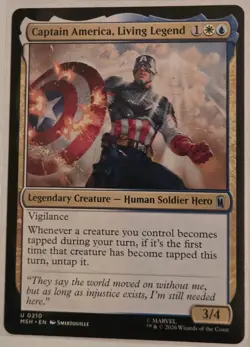 Captain America, Living Legend Marvel Super Heroes Regular - Image 1