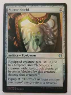 1x Mirror Shield FOIL Theros Beyond Death MTG Magic the Gathering NM - Image 1