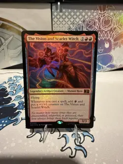 The Vision and Scarlet Witch Commander: Marvel Super Heroes Foil NM MTG - Image 1