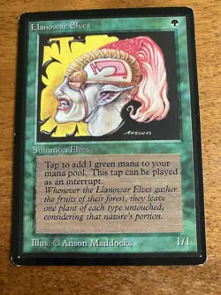 Llanowar Elves - Beta Edition - Magic The Gathering TCG - Image 1