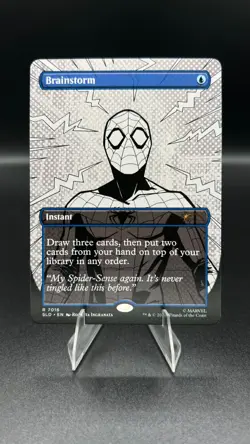 MTG Brainstorm Ink Bonus Card #7016 MTG Secret Lair Spider-Man - Image 1