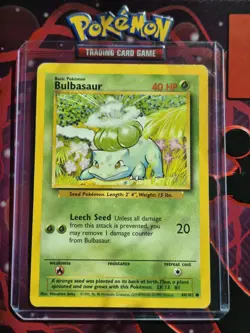 1999 Pokemon Classic Base Set Bulbasaur #44 - Image 1
