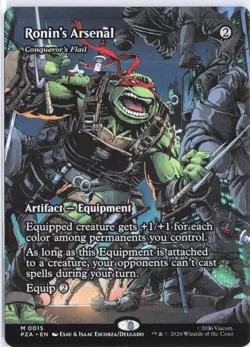 Ronin's Arsenal Conqueror's (Borderless) 15 Teenage Mutant Ninja Turtles MTG NM - Image 1