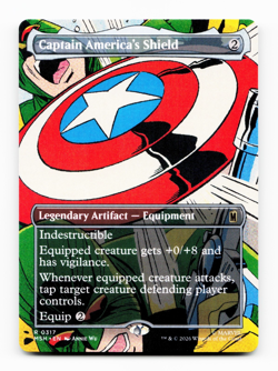 Captain America's Shield (0317) (Borderless) - [Marvel Super Heroes] MTG - Image 2