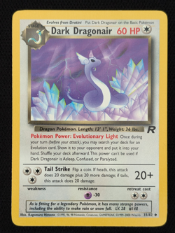 Dark Dragonair 33/82 Team Rocket Unlimited Pokemon Card WOTC TCG Non Holo - Image 1