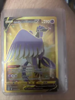 Pokemon TCG Brilliant Stars Galarian Articuno v Gold Secret Rare Card 181/172 - Image 1