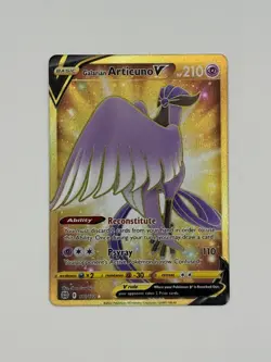 Galarian Articuno v Gold Secret Rare Card 181/172 Pokemon TCG Brilliant Stars NM - Image 1