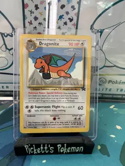 Dragonite Black Star Promo No. 5 - WB Kids Movie Stamp -MP- WOTC-Pokemon Vintage - Image 1