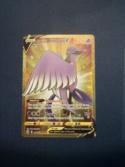 Pokemon TCG Brilliant Stars Galarian Articuno v Gold Secret Rare Card 181/172 - Image 1