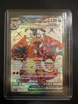 Pokemon TCG Charizard EX Obsidian Flames 215/197 Near Mint Condition - Image 1