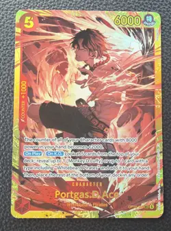 ONE PIECE TCG Portgas D. Ace OP16-118 SEC The Time of Battle ENGLISH NM - Image 1