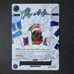 2025 One Piece Gear Two Rare Alt Art Alternative #OP11-080 - Image 1