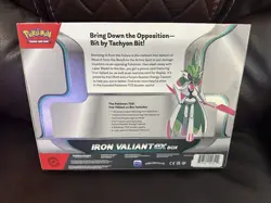 Pokemon TCG Iron Valiant ex Box Factory Sealed Display with 4 Booster Packs - Image 2