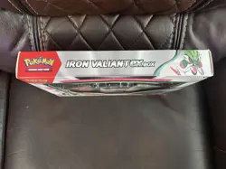 Pokemon TCG Iron Valiant ex Box Factory Sealed Display with 4 Booster Packs - Image 3