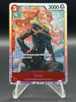 Sanji OP10-005 English SR Royal Blood One Piece Card Game foil NM - Image 1