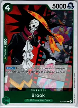 Brook OP02-040 English Paramount War - One Piece Card - NM - Image 1