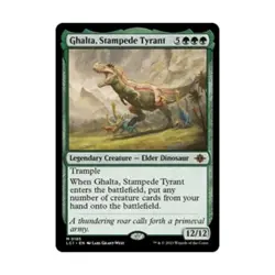 WotC The Lost Caverns of Ixalan Ghalta, Stampede Tyrant (MR) (Foil) NM - Image 1