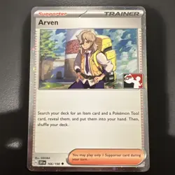 Arven 166/198 Holo Prize Pack Play! Pokemon League Promo Holo NM - Image 1