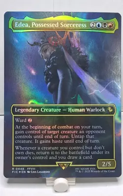 Edea, Possessed Sorceress (Borderless) Commander: Final Fantasy Foil NM Rare - Image 1