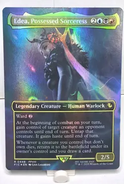 Edea, Possessed Sorceress (Borderless) Commander: Final Fantasy Foil NM Rare - Image 3