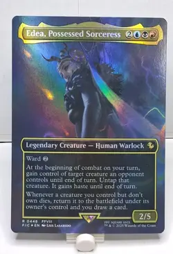 Edea, Possessed Sorceress (Borderless) Commander: Final Fantasy Foil NM Rare - Image 4