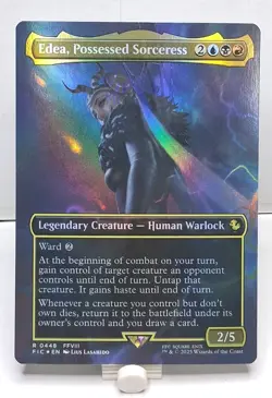 Edea, Possessed Sorceress (Borderless) Commander: Final Fantasy Foil NM Rare - Image 5