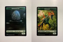 Dinosaur Egg/Dinosaur Double-Sided Token 11/10 MTG The Lost Caverns of Ixalan - Image 3