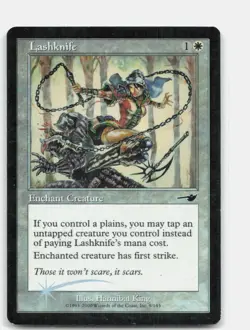 Lashknife 9 Common Nemesis Magic: The Gathering Foil Lightly Played - Image 1