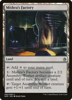 Mishra's Factory Masters 25 Light Play MTG Magic DNA GAMES - Image 1