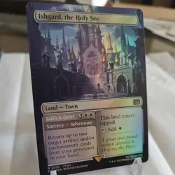 Ishgard, the Holy See Borderless Foil - Final Fantasy MTG NM never played 0310 - Image 1