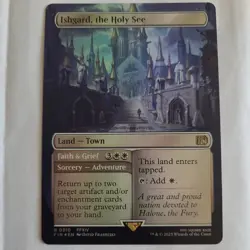 Ishgard, the Holy See Borderless Foil - Final Fantasy MTG NM never played 0310 - Image 2