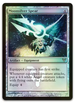 Moonsilver Spear #217 (Foil) (NM) Prerelease Cards PRE Magic MTG - Image 1