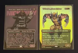 Magic The Gathering MARVEL SUPER HEROS Rare Foil Lot NM Wolverine - Nick Fury - Image 1
