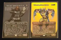Magic The Gathering MARVEL SUPER HEROS Rare Foil Lot NM Wolverine - Nick Fury - Image 2