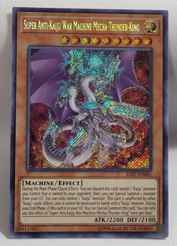 YuGiOh TCG Super Anti-Kaiju War Machine Mecha-Thunder-King SAST-EN081 MP20-EN036 - Image 2