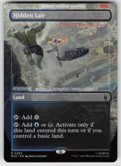 Hidden Lair (Borderless) 383 Marvel Super Heroes Rare MAGIC: THE GATHERING - Image 1