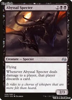 MTG Abyssal Specter [MM3 - 59] LP - Image 1