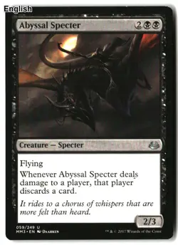MTG Abyssal Specter [MM3 - 59] LP - Image 2