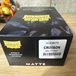 Dragon Shield Card Sleeves Crimson Matte - 10 Boxes of 100 Sleeves New Sealed - Image 1