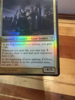 Oversized - Oloro, Ageless Ascetic FOIL English Mtg Card Magic Commander LP - Image 3