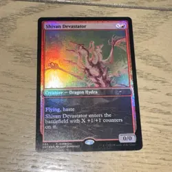 MTG English Shivan Devastator LP Foil Promos: Game Day and Store Championship - Image 1