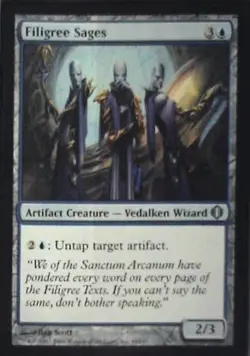 Filigree Sages - Shards of Alara: #44, Magic: The Gathering Nm C282 - Image 1
