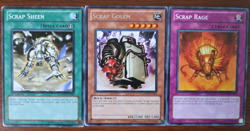 Yugioh x3 Scrap Set Monster Spell Trap Golem Rage Sheen - DREV-EN023 - Rare - Image 1