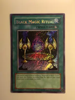 Black Magic Ritual PP01-EN002 Secret Rare Premium Pack 1 Yu-Gi-Oh Unlimited MP - Image 1