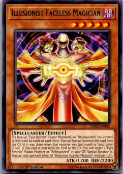 Illusionist Faceless Magician LED2-EN002 Yu-Gi-Oh 1st Edition LP - Image 1